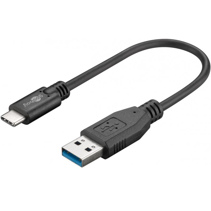 goobay USB 3.0 A-C  reversible  bk 0,15m | St.C Beidseitig verwendbar