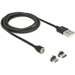 DeLOCK 85723 USB cable 1.1 m USB 2.0 USB A USB C/Micro-USB B Black