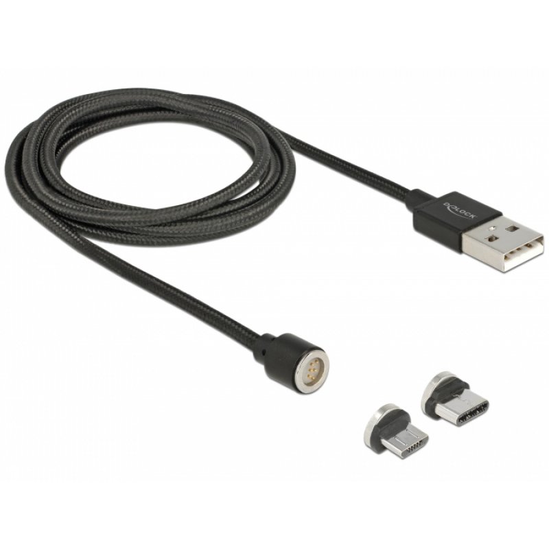 DeLOCK 85723 câble USB 1,1 m USB 2.0 USB A USB C/Micro-USB B Noir