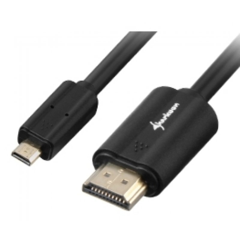 SHA  HDMI  - micro HDMI 4K      bk 1,0m | A-D