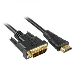 Sharkoon 4044951015221 video cable adapter 3 m HDMI DVI-D Black