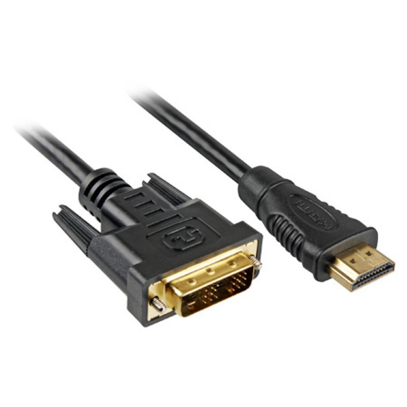 SHA  HDMI  - DVI-D (24+1)      bk  3,0m