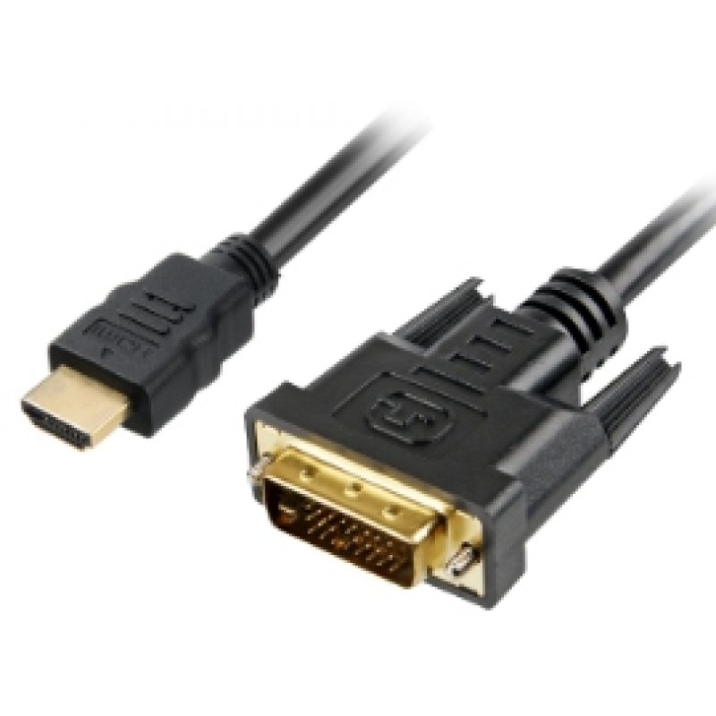SHA  HDMI  - DVI-D (24+1)      bk  1,0m