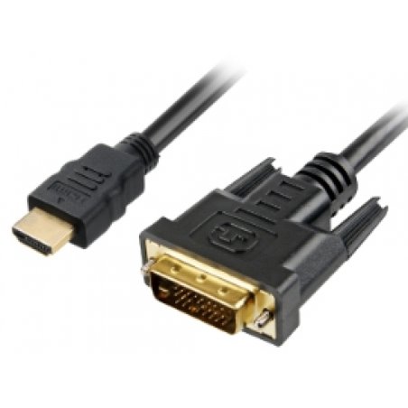 Sharkoon 1m, HDMI/DVI-D Black