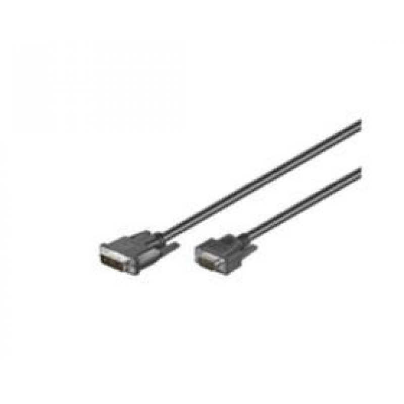 Microconnect 50990 video cable adapter 2 m DVI-I VGA (D-Sub) Black