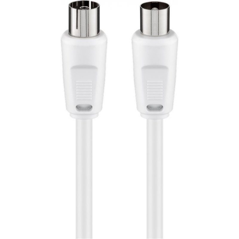 Goobay 11511 câble coaxial 2,5 m Blanc