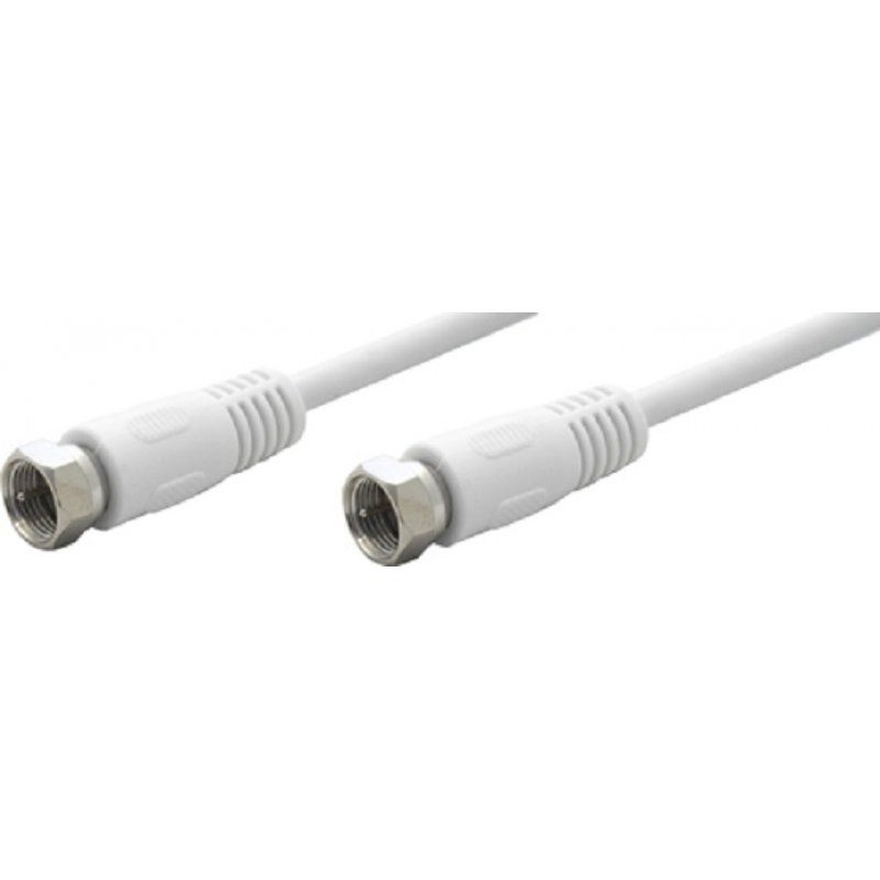 Tecline 1.5m F-type câble coaxial 1,5 m Type F Blanc