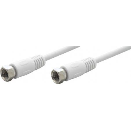 Tecline 1.5m F-type câble coaxial 1,5 m Type F Blanc