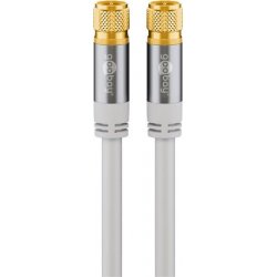 goobay SAT Antennenk. 135dB       wh  2m | 4x geschirmt