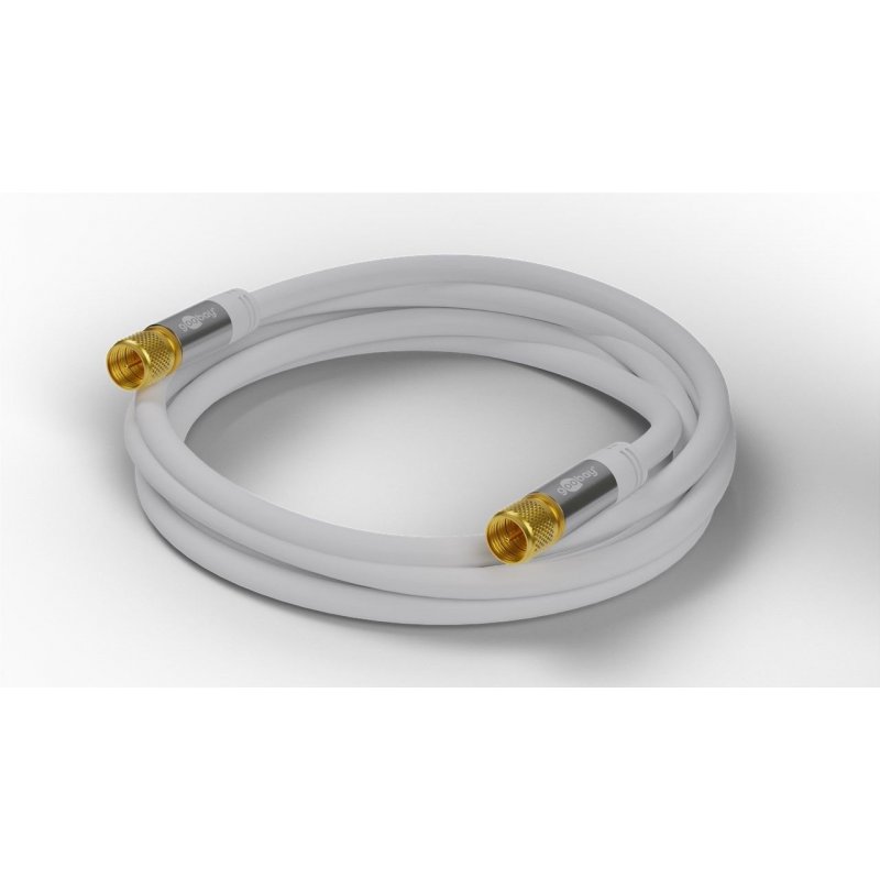 Wentronic 70644 coaxial cable 5 m F White