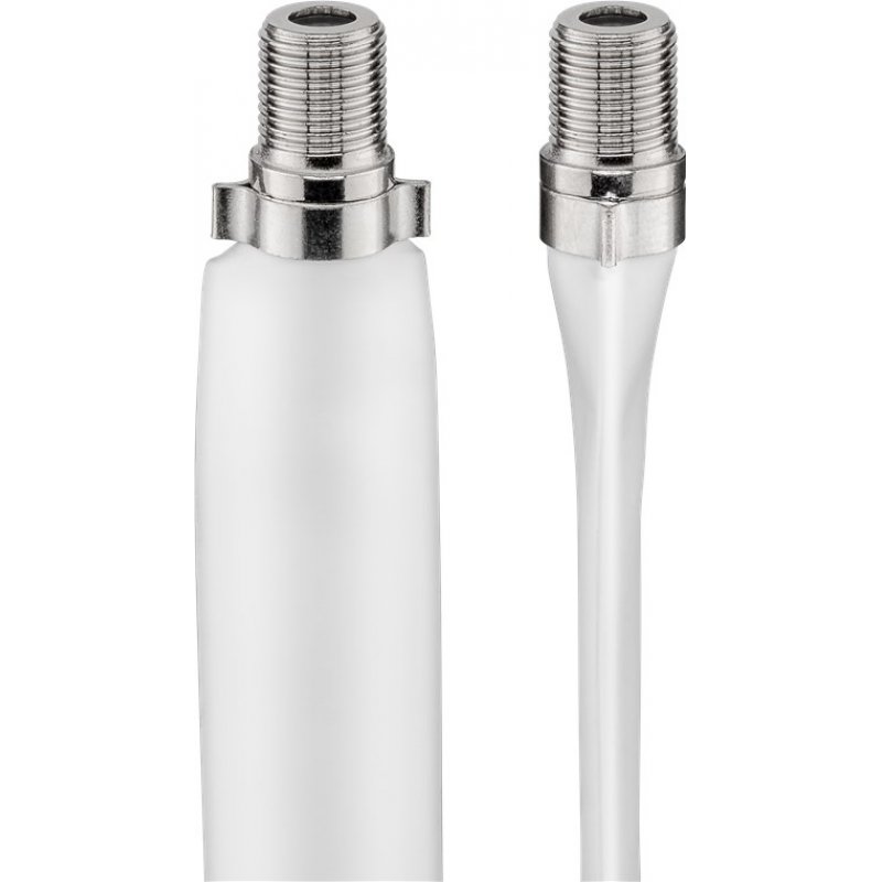 Goobay 11837 câble coaxial 0,2 m Type F Blanc