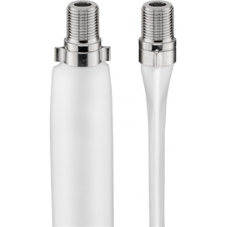 Goobay 11837 câble coaxial 0,2 m Type F Blanc