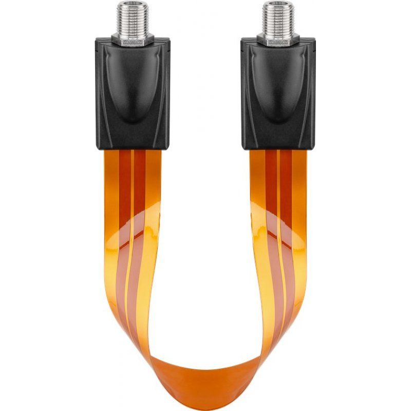 Goobay 11953 câble coaxial 0,2 m Type F Marron