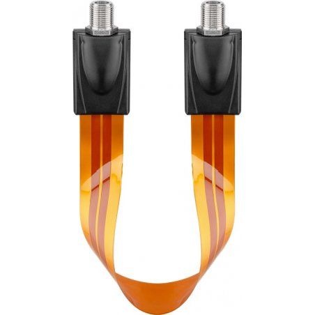 Goobay 11953 câble coaxial 0,2 m Type F Marron