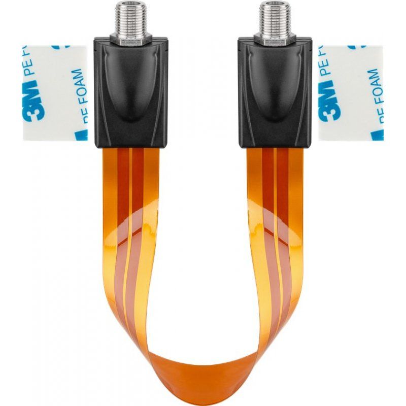 Goobay SAT Window Feed-Through, Extremely Flat (0.3 mm)