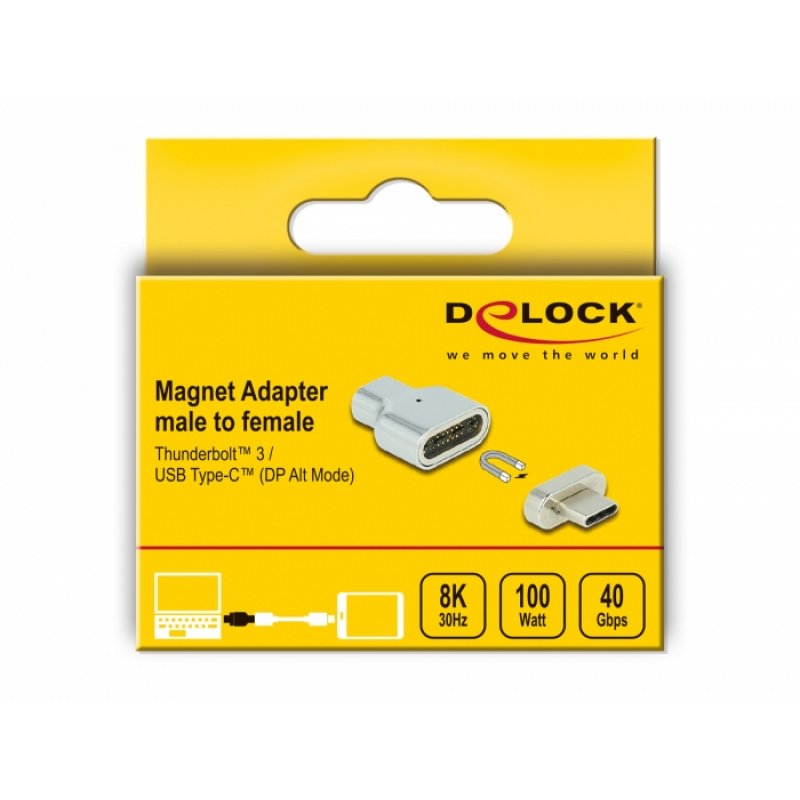 DeLOCK 66433 changeur de genre de câble Thunderbolt 3/ USB C Argent
