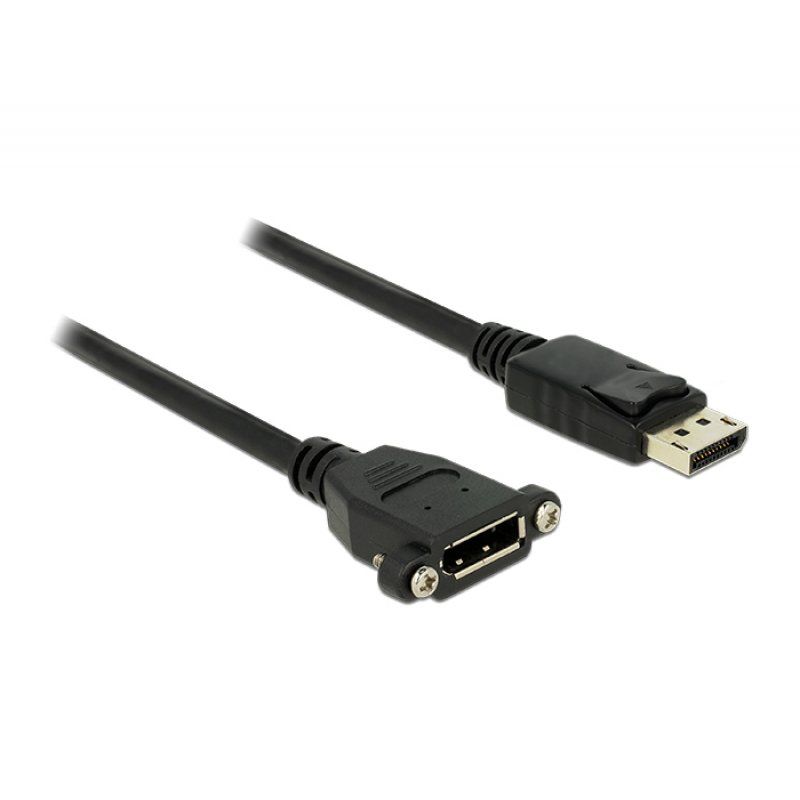 DeLOCK 1m M-F DisplayPort Noir