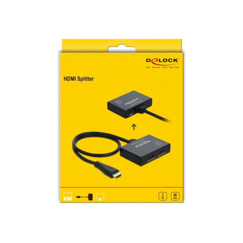 DeLOCK 87747 répartiteur vidéo HDMI 2x HDMI