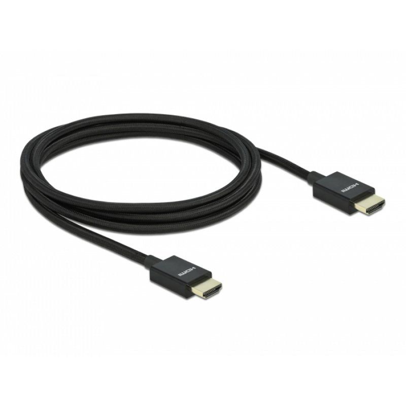 DeLOCK 85385 câble HDMI 2 m HDMI Type A (Standard) Noir