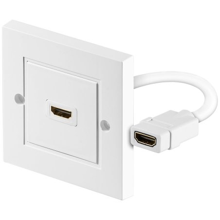 Goobay HDMI™ Wall Socket, Gold-plated