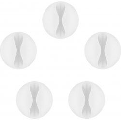 Goobay 95183 range-câbles Universel Support de câbles Blanc 5 pièce(s)
