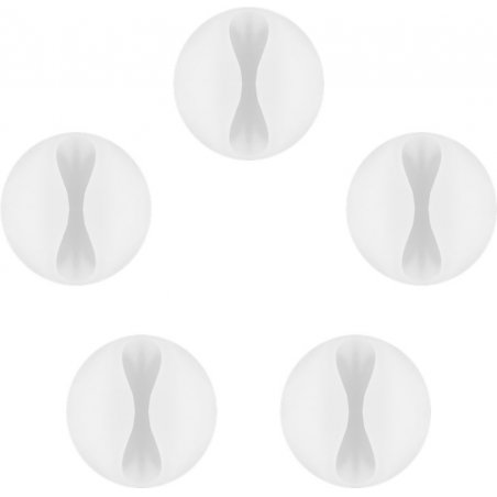 Goobay 95183 range-câbles Universel Support de câbles Blanc 5 pièce(s)