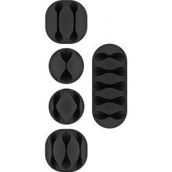 Goobay 70683 cable organizer Desk/Wall Cable clip Black 5 pc(s)