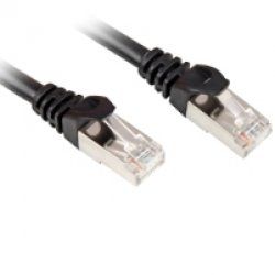 Sharkoon 0.5m Cat.6 S/FTP networking cable Black Cat6 S/FTP (S-STP)