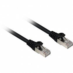 Sharkoon Cat.6a SFTP câble de réseau Noir 0,5 m Cat6a S/FTP (S-STP)