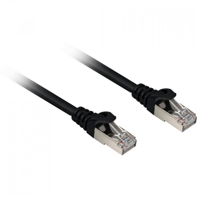 Sharkoon Cat.6a SFTP câble de réseau Noir 0,5 m Cat6a S/FTP (S-STP)