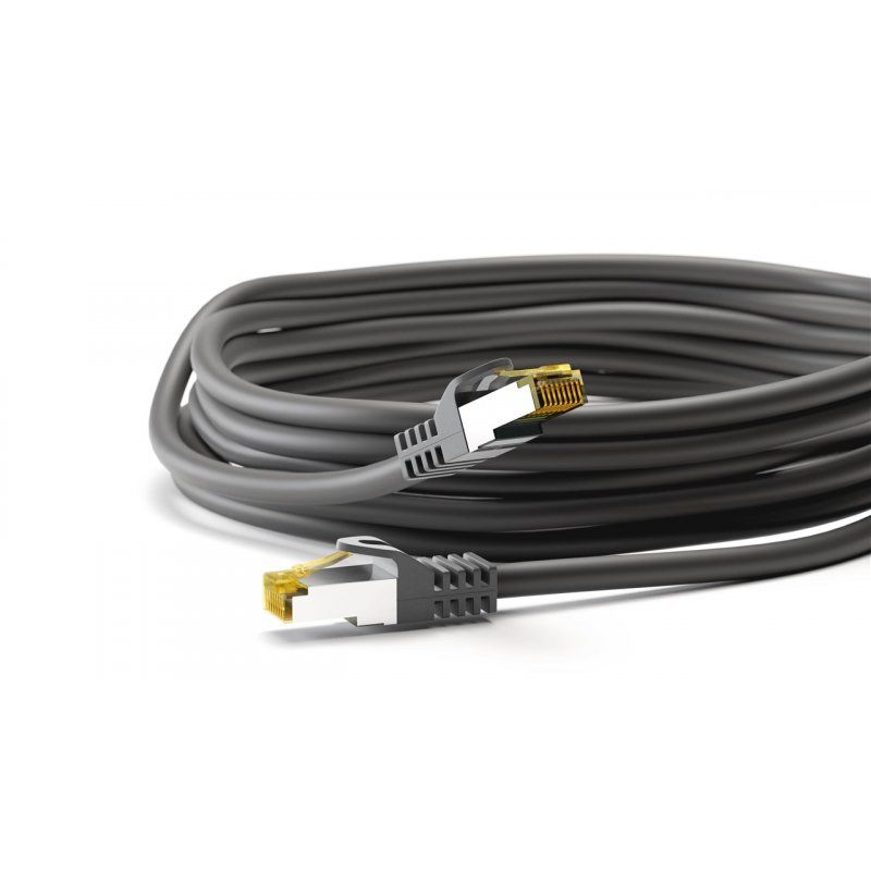 Goobay 91572 networking cable Black 0.25 m Cat7 S/FTP (S-STP)