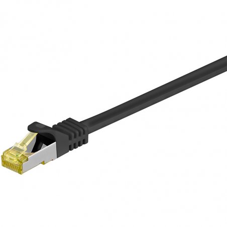 Goobay RJ-45 CAT7 3m câble de réseau Noir S/FTP (S-STP)