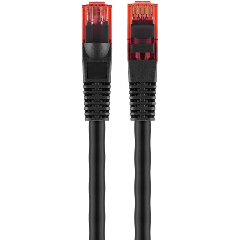 Goobay 55432 câble de réseau Noir 10 m Cat6 U/UTP (UTP)