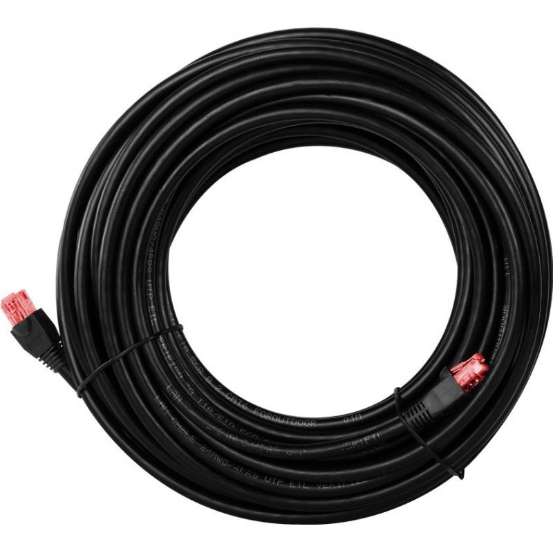 Goobay 55436 networking cable Black 40 m Cat6 U/UTP (UTP)