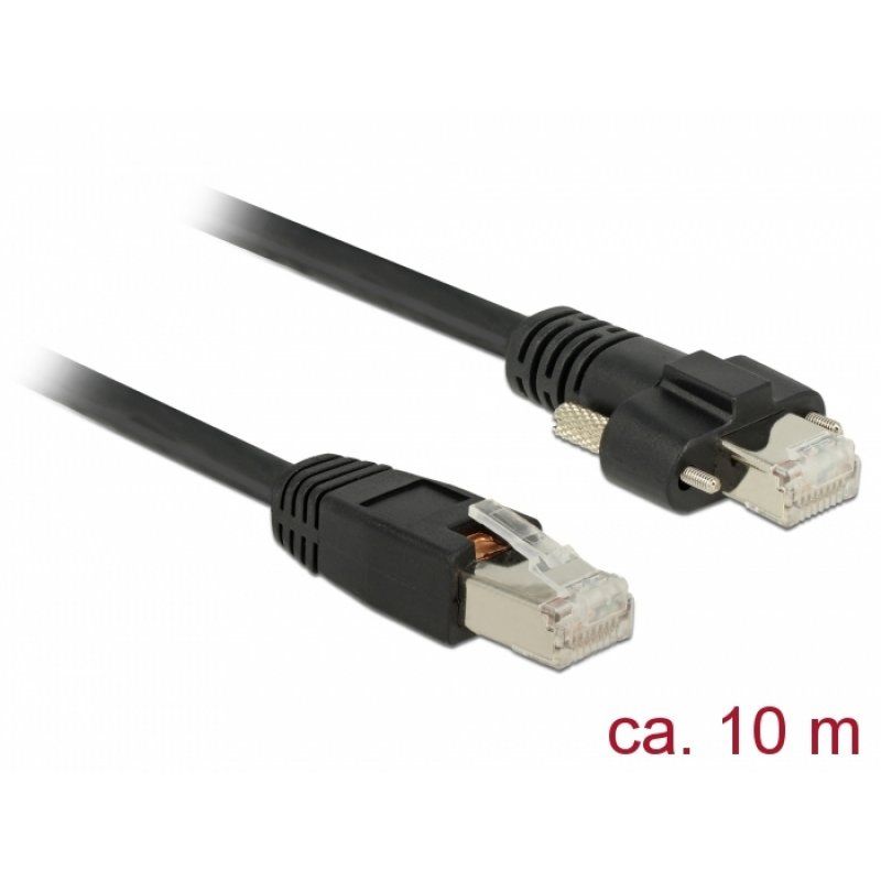 DeLOCK 85672 câble de réseau Noir 10 m Cat6 S/FTP (S-STP)