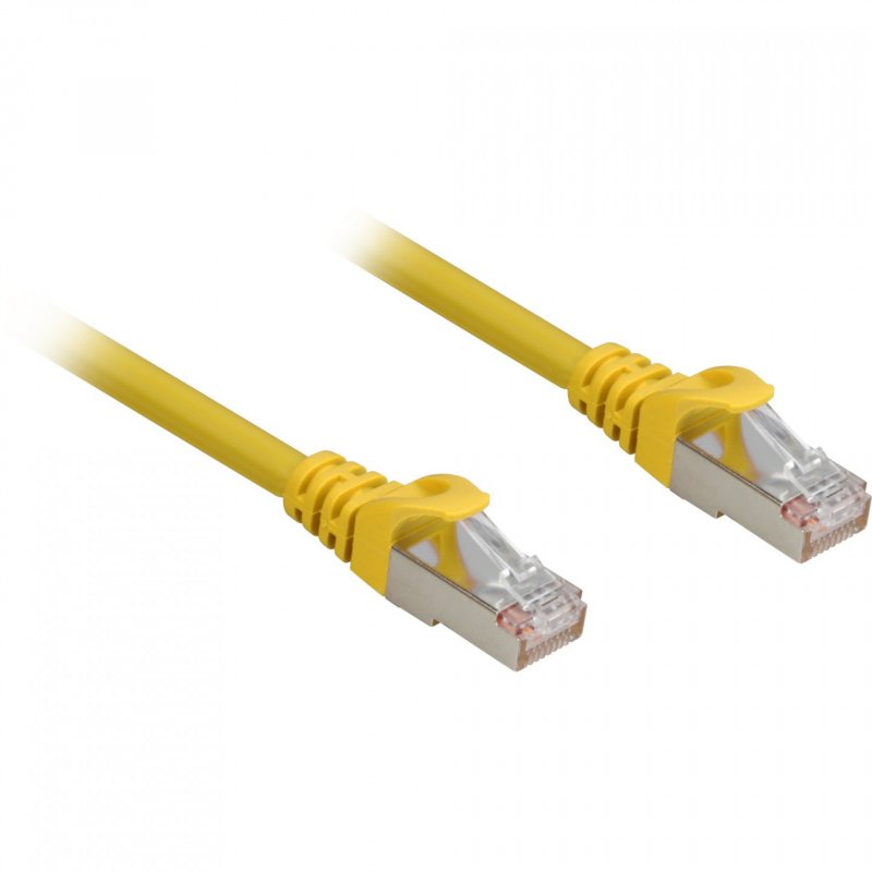 Sharkoon RJ45 CAT.6a SFTP LSOH  ye 0,50m | Halogenfrei