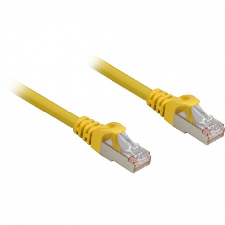 Sharkoon Cat.6a SFTP câble de réseau Jaune 2 m Cat6a S/FTP (S-STP)
