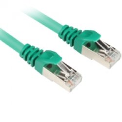 Sharkoon 0.25m Cat.6 S/FTP networking cable Green Cat6 S/FTP (S-STP)