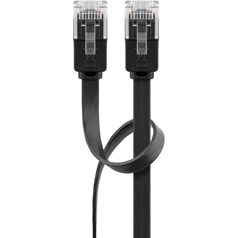 Goobay 95384 câble de réseau Noir 2 m Cat6 U/UTP (UTP)