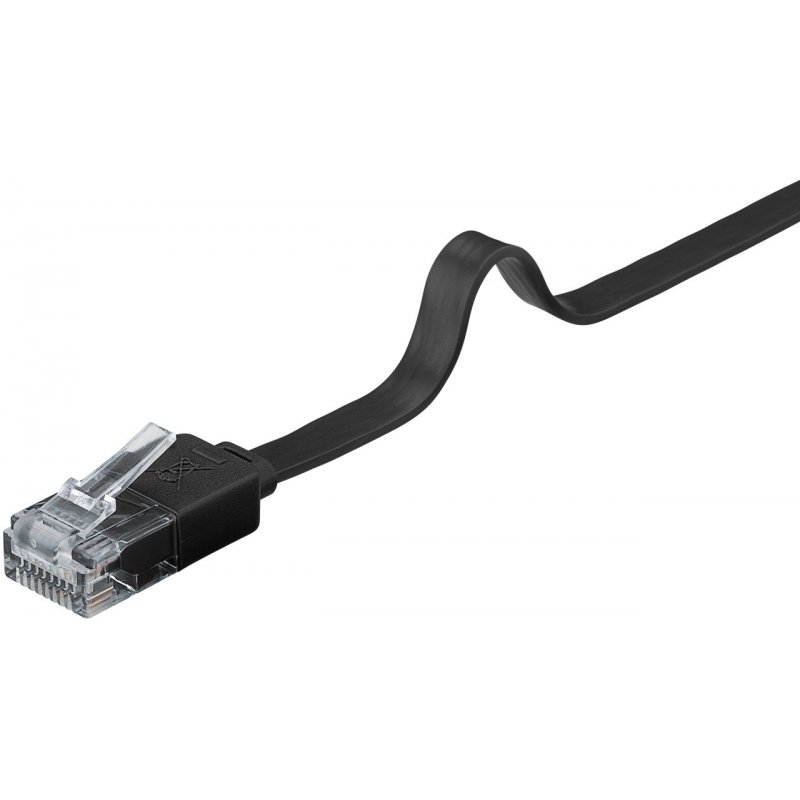 Goobay 95384 câble de réseau Noir 2 m Cat6 U/UTP (UTP)