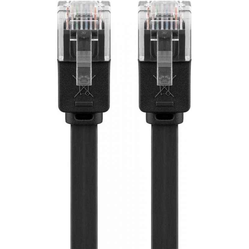 Goobay 95387 networking cable Black 5 m Cat6 U/UTP (UTP)