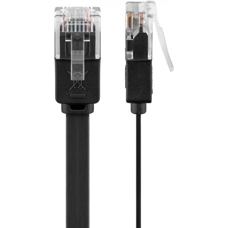 Goobay 95381 networking cable Black 10 m Cat6 U/UTP (UTP)