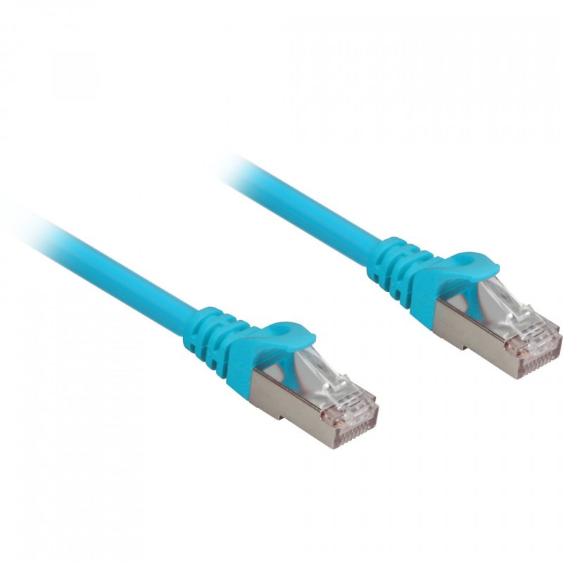 Sharkoon Cat.6a SFTP câble de réseau Bleu 0,25 m Cat6a S/FTP (S-STP)