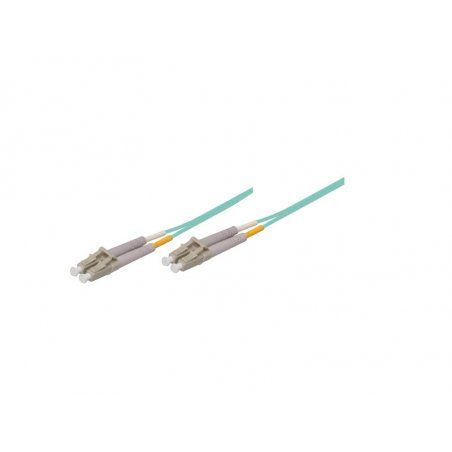Alcasa LC/LC OM3 3m fibre optic cable Blue