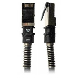 Patchsee compatible RJ45 CAT.6a FTP        bk 1,2m