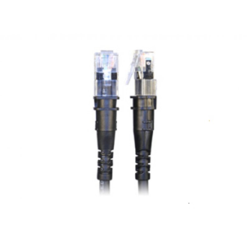 PatchSee TP-6A-F/6 câble de réseau Noir 1,8 m Cat6a U/UTP (UTP)