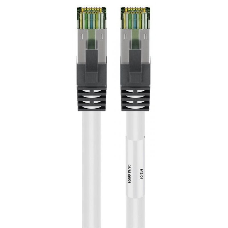 goobay CAT 8.1 Patchk. S/FTP    wh 3,00m