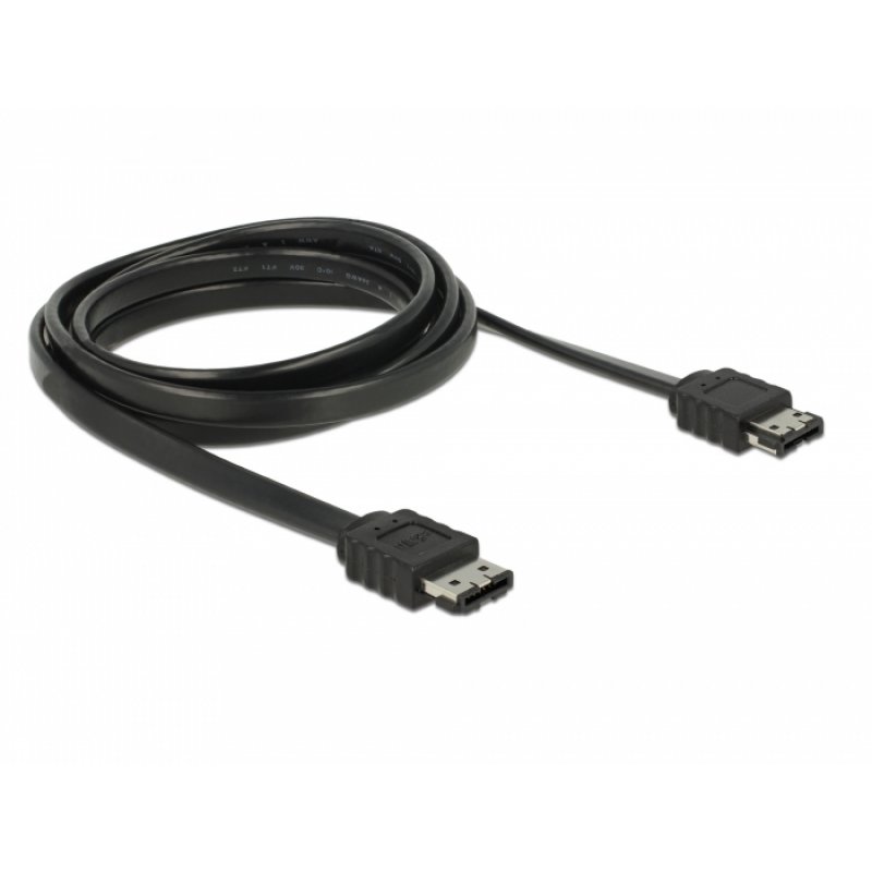 DeLOCK 85641 câble SATA 2 m eSATA Noir