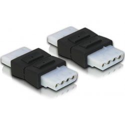 DeLOCK 65045 cable gender changer 4-pin Molex Black