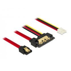 DeLOCK 85234 SATA cable 0.3 m SATA 7-pin + Molex (4-pin) SATA 22-pin Black